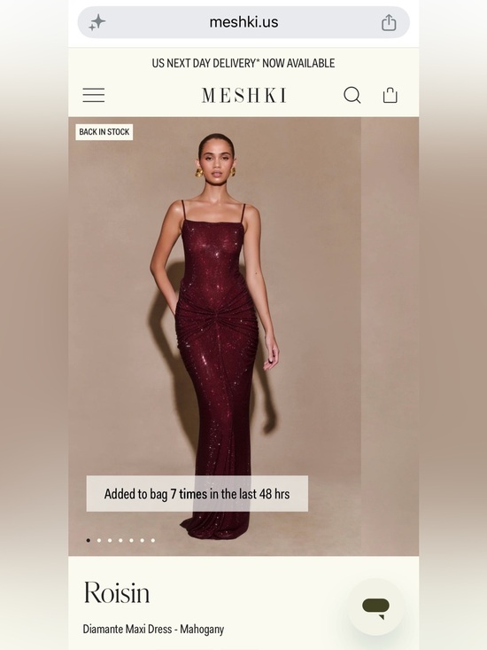 Meshki Dresses & Skirts - Meshki Roisin Diamanté Maxi Dress- Mahogany